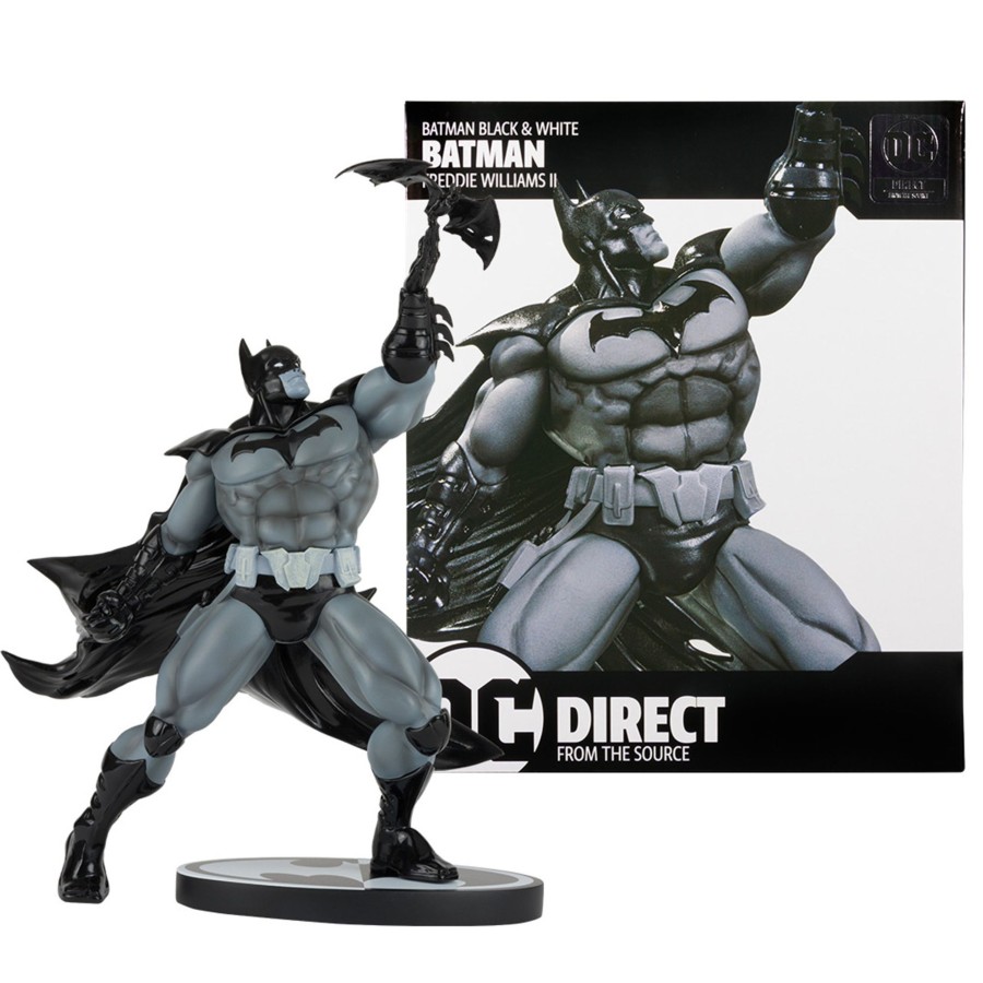 Dc Multiverse DC Direct | Batman Black & White-Batman By Freddie Williams Ii 9" Resin Statue