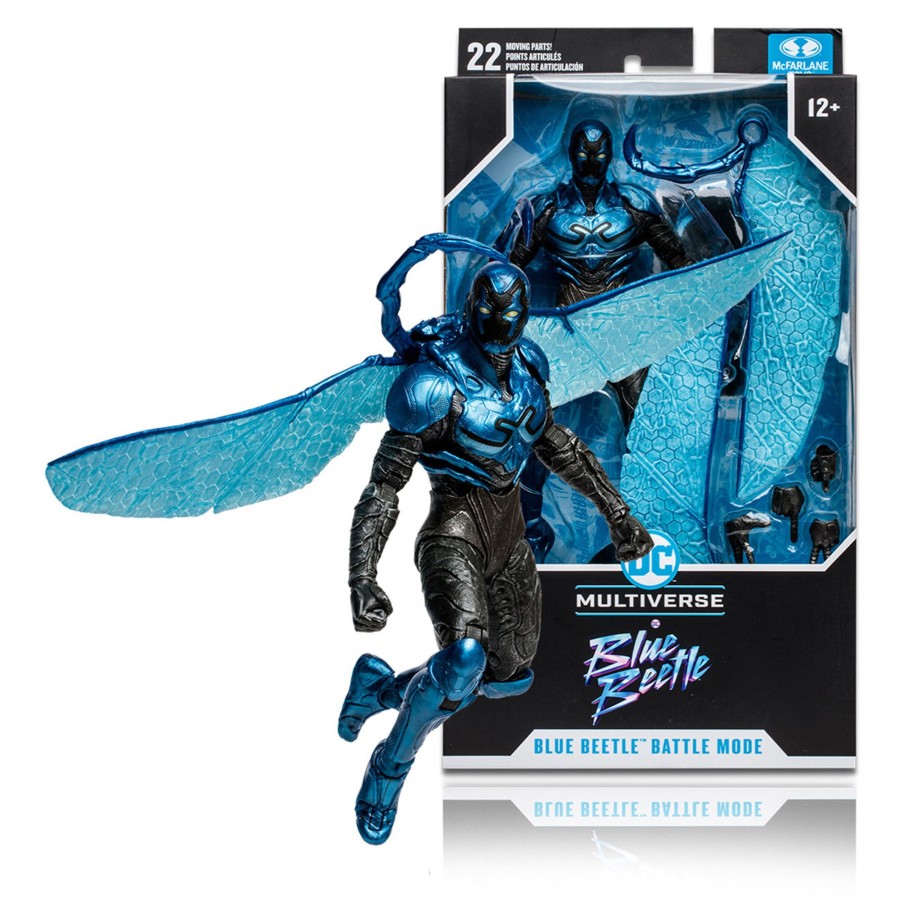 Movies & Tv DC Multiverse | Blue Beetle In Battle Mode (Blue Beetle Movie) 7" Figure