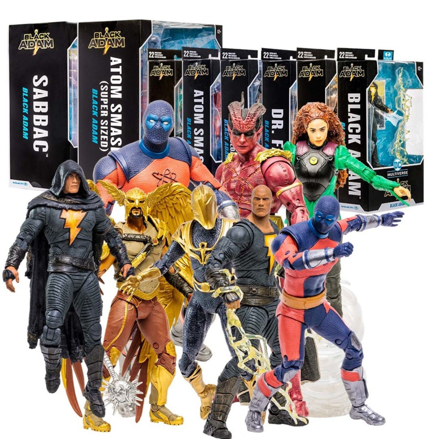 Movies & Tv DC Multiverse | Black Adam Movie Bundle (8) Figures