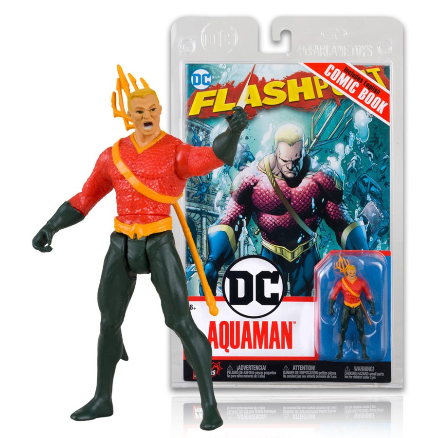 Comics Page Punchers | Aquaman W/Flashpoint Comic (Page Punchers) 3" Figure