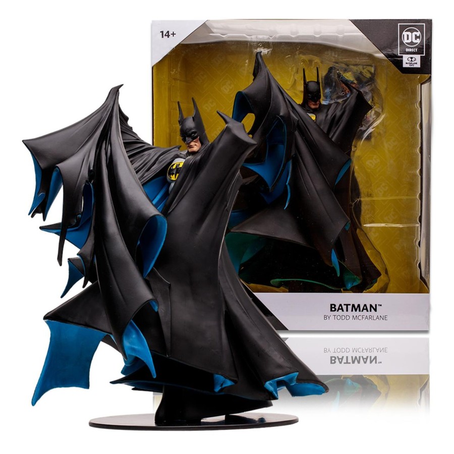 & More... DC Direct | Batman By Todd Mcfarlane 1:8 Scale Pvc Statue (Black)