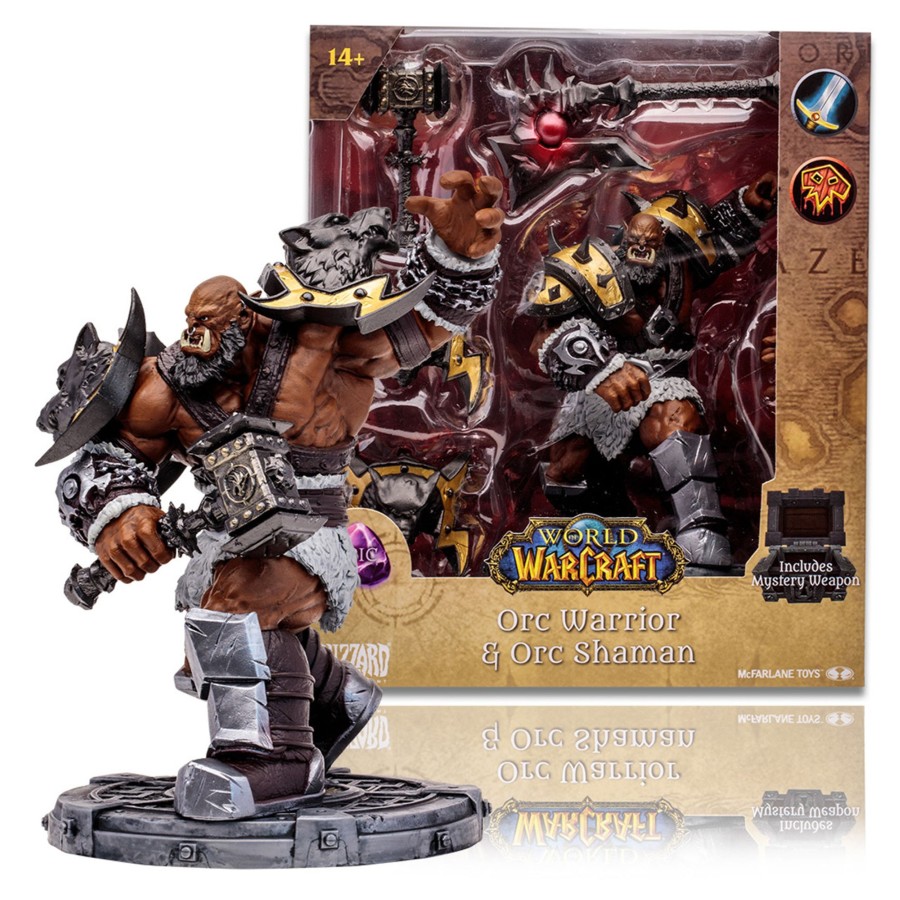 Gaming World of Warcraft | Orc Warrior/Shaman: Epic (World Of Warcraft) 1:12 Scale Posed Figure