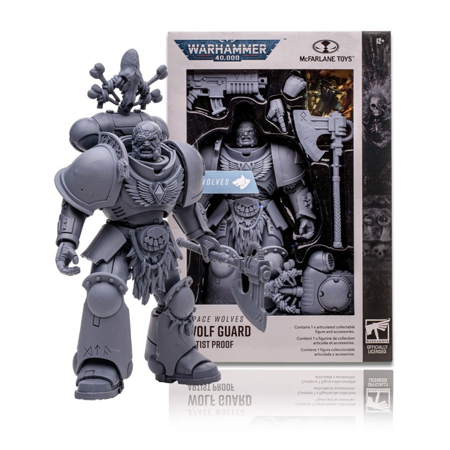 Gaming Warhammer 40000 | Space Wolves Wolf Guard Artist Proof (Warhammer 40000) 7" Figure