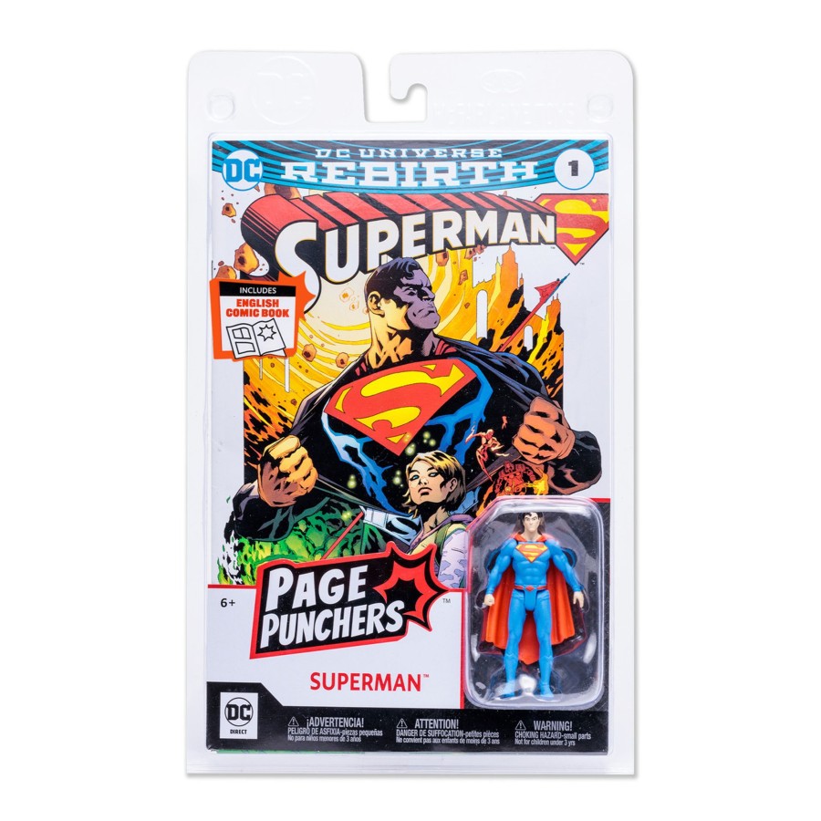 Comics Page Punchers | Superman W/Comic (Dc Page Punchers) 3" Figure